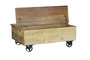 GINER Y COLOMER Table basse en bois recyclé multicolore avec 5 tiroirs